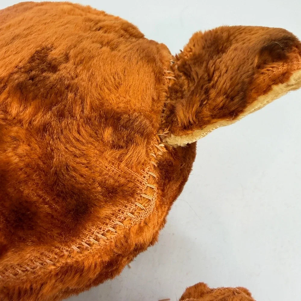 Vintage 60s Brown Tan Plush Teddy Bear Stuffed Animal Shabby Chic Well Loved